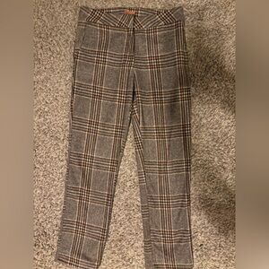 POL Checkered Brown and Cream Pants